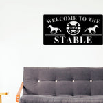 Custom Horse Stable Sign, Farm House Sign, Horse Sign, Metal Sign, Metal Farmhouse decor, Personalized farm Animal sign, Barn Animals, Horse