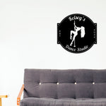 Personalized Pole Dancer Sign, Dance Studio Metal Sign, Custom Pole Dancer Sign, Dancer Gift, Club Metal Sign, Bar sign Decor