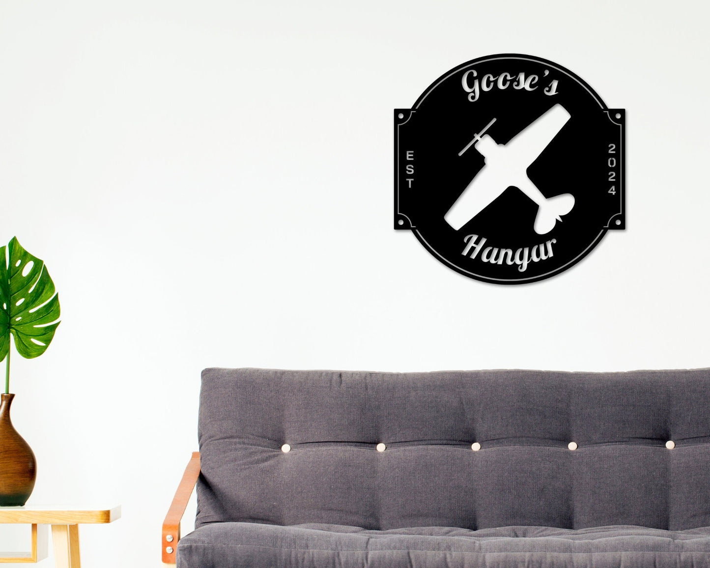 Airplane Sign, Personalized Pilot Name Sign, Custom Aviation Lover, Airplane Hangar Sign, Man Cave Sign, Airplane Sign, Personalized Plane