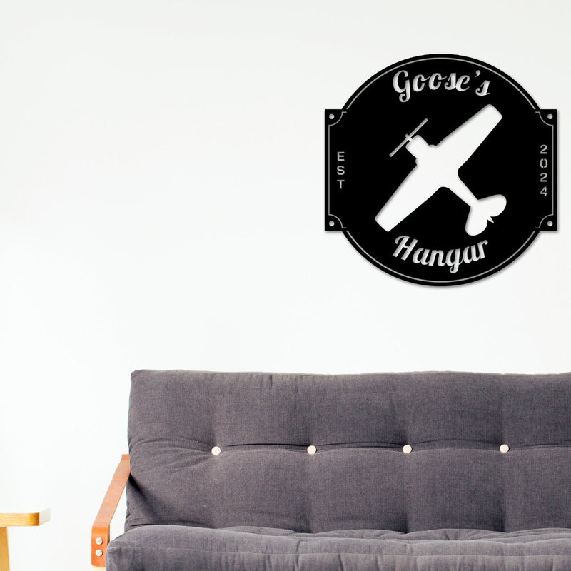 Airplane Sign, Personalized Pilot Name Sign, Custom Aviation Lover, Airplane Hangar Sign, Man Cave Sign, Airplane Sign, Personalized Plane