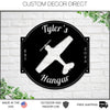 Airplane Sign, Personalized Pilot Name Sign, Custom Aviation Lover, Airplane Hangar Sign, Man Cave Sign, Airplane Sign, Personalized Plane