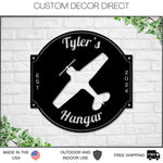 Airplane Sign, Personalized Pilot Name Sign, Custom Aviation Lover, Airplane Hangar Sign, Man Cave Sign, Airplane Sign, Personalized Plane