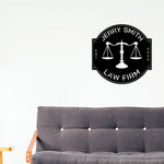 Custom Law Office Sign, Personalized Lawyer Sign, Lawyer Gift, Attorney Metal Sign, Law Student Gift, Judge Gift, Law Firm Office Decor