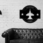 Personalize Airforce Sign, Airforce Graduation gift, Piolot Sign, Jet Aircraft Sign, Metal Sign, Military Branch Sign, Retirement Gift, USAF