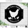 Chicken Coop sign, Custom Hen House Sign, Hen House Coop Sign, Our Little Coop Sign Metal Sign, Metal Chicken Coop Sign, Personalized Chicks