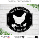 Chicken Coop sign, Custom Hen House Sign, Hen House Coop Sign, Our Little Coop Sign Metal Sign, Metal Chicken Coop Sign, Personalized Chicks
