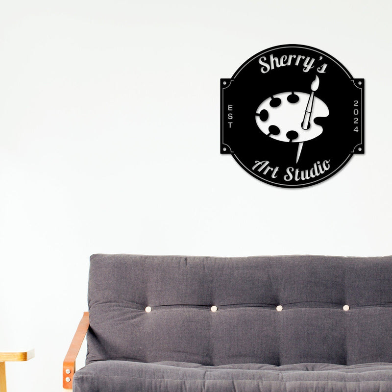 Art Studio Sign, Craft Room Sign, Arts and Crafts Sign, Metal Sign, Hobby Sign, Painting Sign, Art Class Sign, Art Teacher Gift, Custom Sign