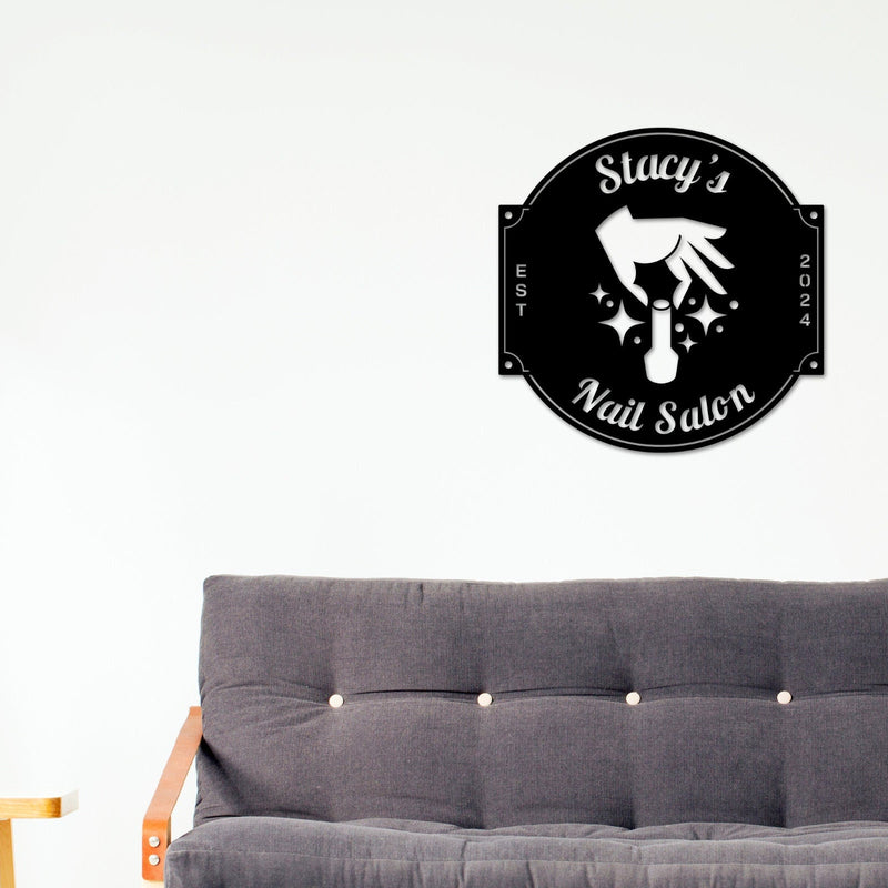 Nail Salon Sign, Nail Salon Business, Personalized Nail Salon, Custom Nail Salon Sign, Beauty Salon Decor, Salon Decor, Nails, Beauty Bar