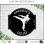 Karate Dojo Sign, Martial Arts Sign, Karate Metal Sign, MMA Gym Sign, Brazilian Jiu-Jitsu, Judo, Karate Dojo Decor, Taekwondo Custom Sign