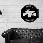 Four Wheeler Sign, Four Wheeler Parking Sign, ATV Sign, ATV Parking Sign, ATV Driver Gift, Garage Decor, Metal, Personalized Garage sign
