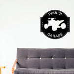Four Wheeler Sign, Four Wheeler Parking Sign, ATV Sign, ATV Parking Sign, ATV Driver Gift, Garage Decor, Metal, Personalized Garage sign