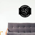 Volleyball Sign, Volleyball Gift for Girls, Personalized Volleyball Sign for Girls room, Metal Volleyball Sign, Coach Sign, Sports Decor