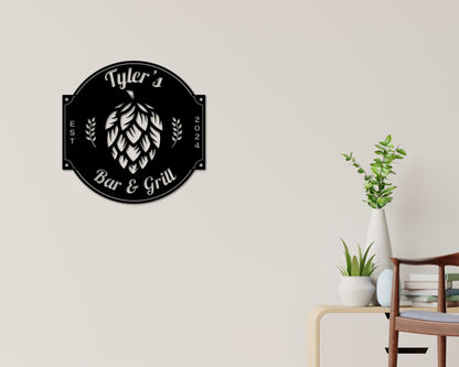 Knitting Sign, Custom Knitting Room Sign, Personalized, Metal Knitting Hobby Sign, Mom Grandma Hobby Gift, Knitting Decor, Knitting Lover