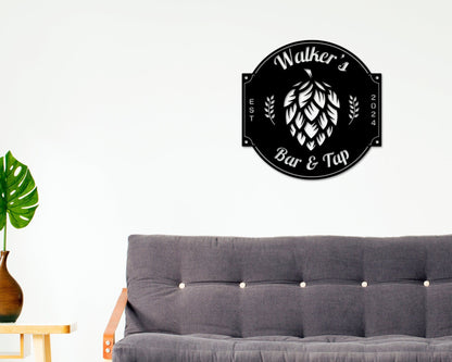 Knitting Sign, Custom Knitting Room Sign, Personalized, Metal Knitting Hobby Sign, Mom Grandma Hobby Gift, Knitting Decor, Knitting Lover