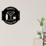 Personalized Bar Sign, Cocktail Bar, Bar Signs, Personalized Signs, Bar Decor, Man Cave, Custom Gift, Father's Day Gift, Custom Bar Sign