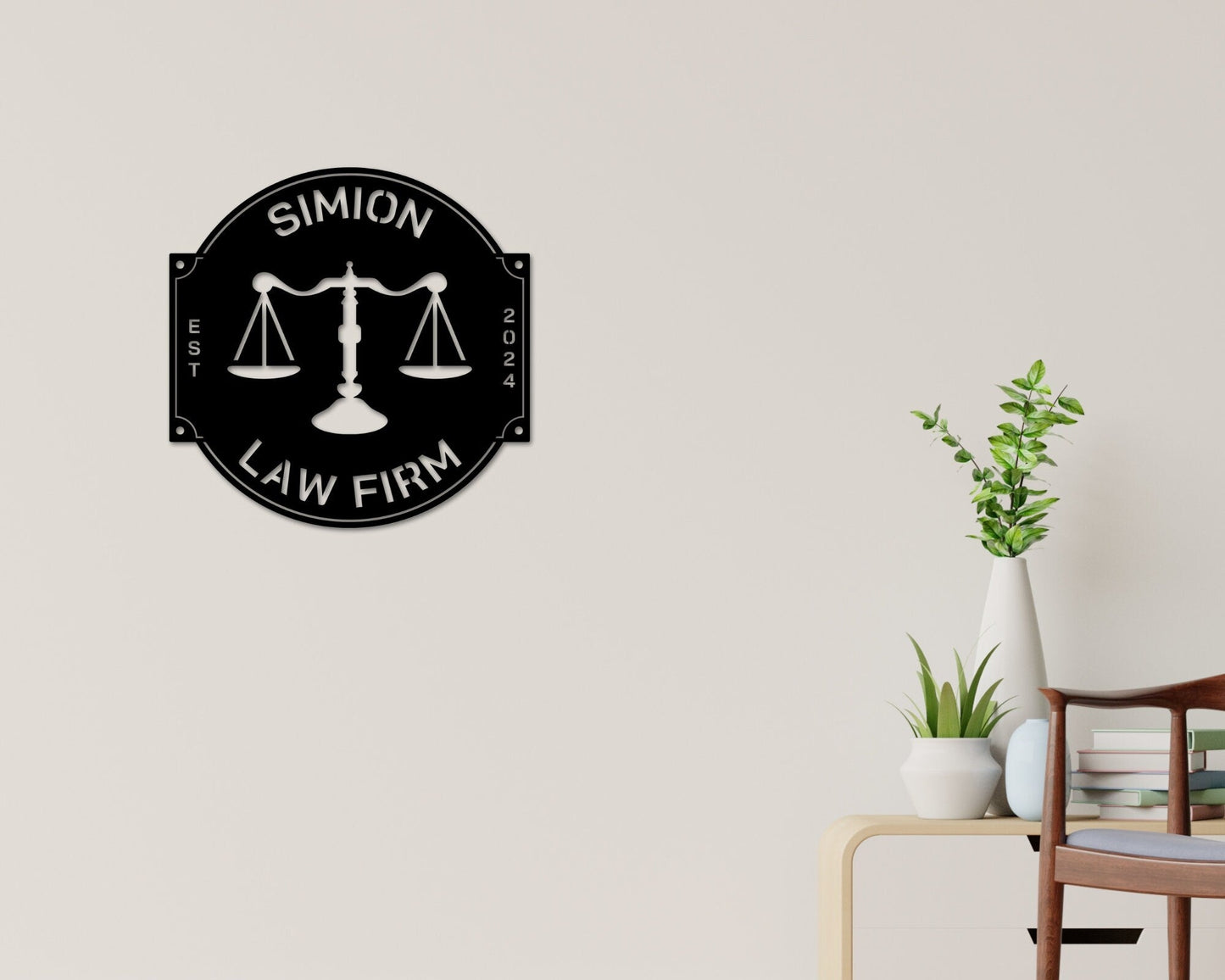Custom Law Office Sign, Personalized Lawyer Sign, Lawyer Gift, Attorney Metal Sign, Law Student Gift, Judge Gift, Law Firm Office Decor
