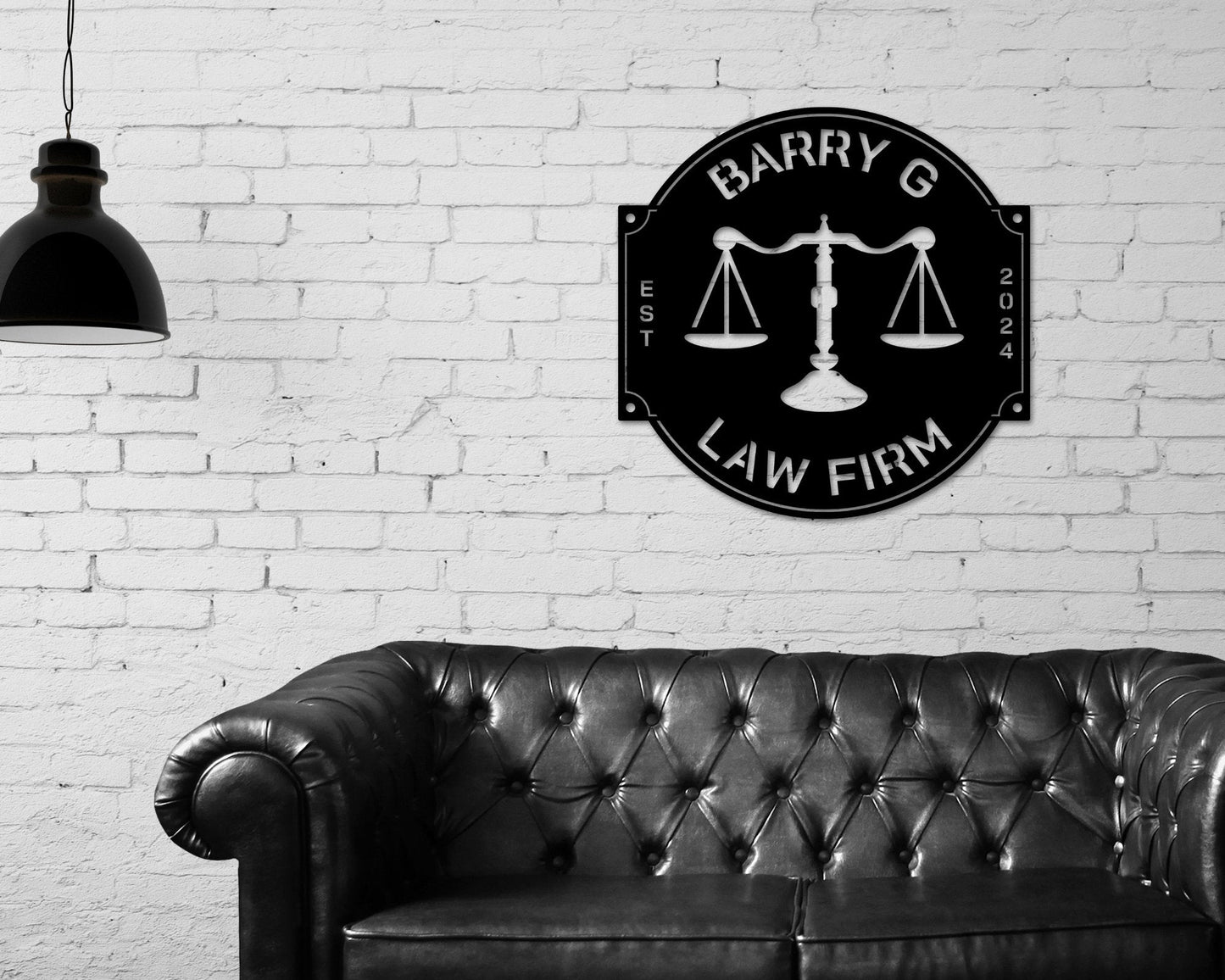 Custom Law Office Sign, Personalized Lawyer Sign, Lawyer Gift, Attorney Metal Sign, Law Student Gift, Judge Gift, Law Firm Office Decor