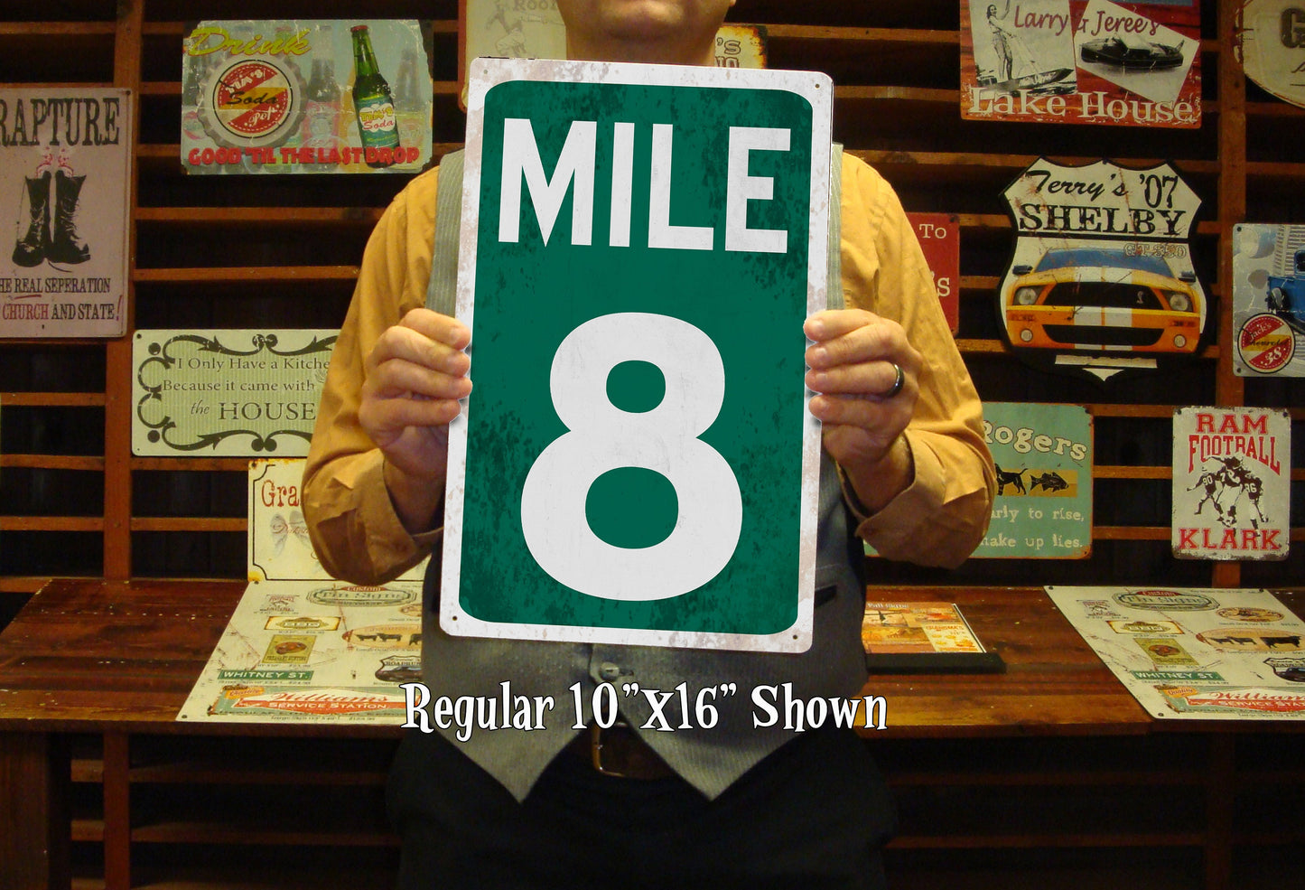 Highway Marker Signs - Mile Marker Metal Signs - Custom Made