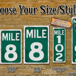 Highway Marker Signs - Mile Marker Metal Signs - Custom Made