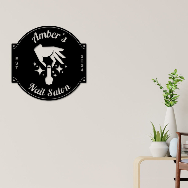 Nail Salon Sign, Nail Salon Business, Personalized Nail Salon, Custom Nail Salon Sign, Beauty Salon Decor, Salon Decor, Nails, Beauty Bar