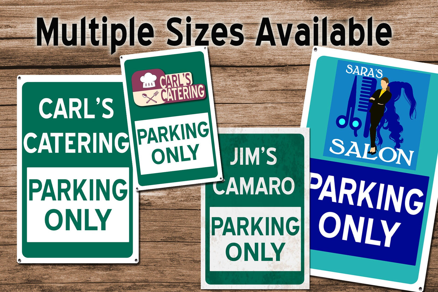 Custom Parking Only Signs - Outdoor Metal