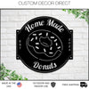 Custom Donut Shop Sign, Donut Shop Sign, Personalized Donuts Sign, Donut Shop Decor, Donut Stand Open Sign, Business Donut Sign