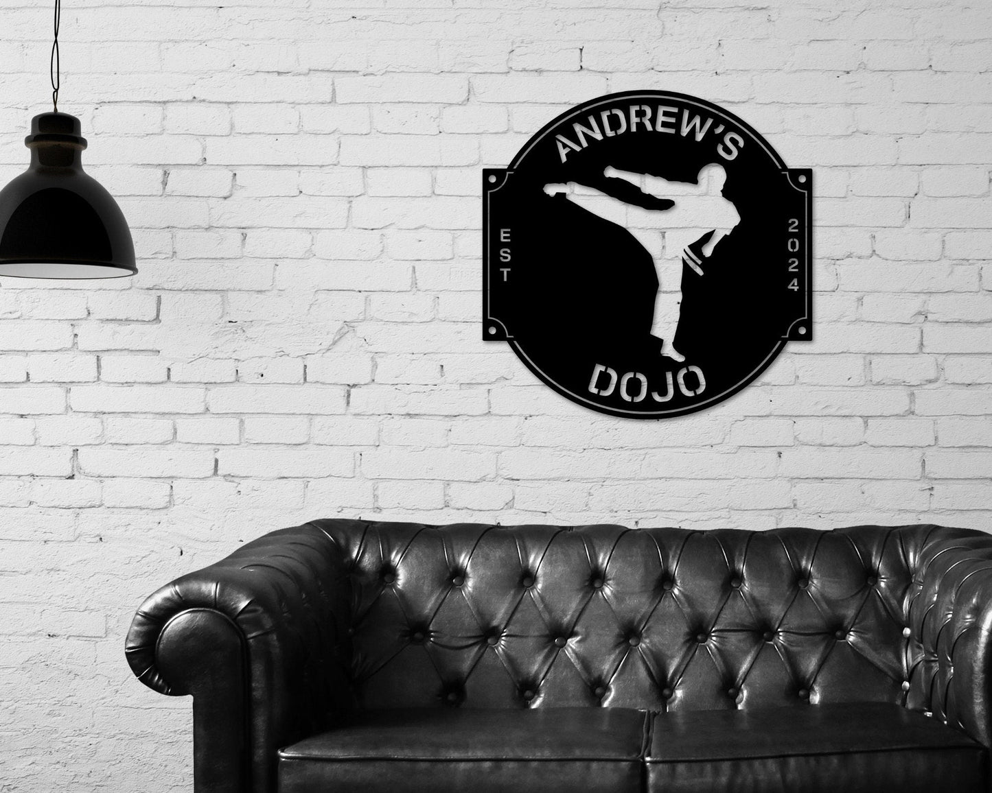 Karate Dojo Sign, Martial Arts Sign, Karate Metal Sign, MMA Gym Sign, Brazilian Jiu-Jitsu, Judo, Karate Dojo Decor, Taekwondo Custom Sign