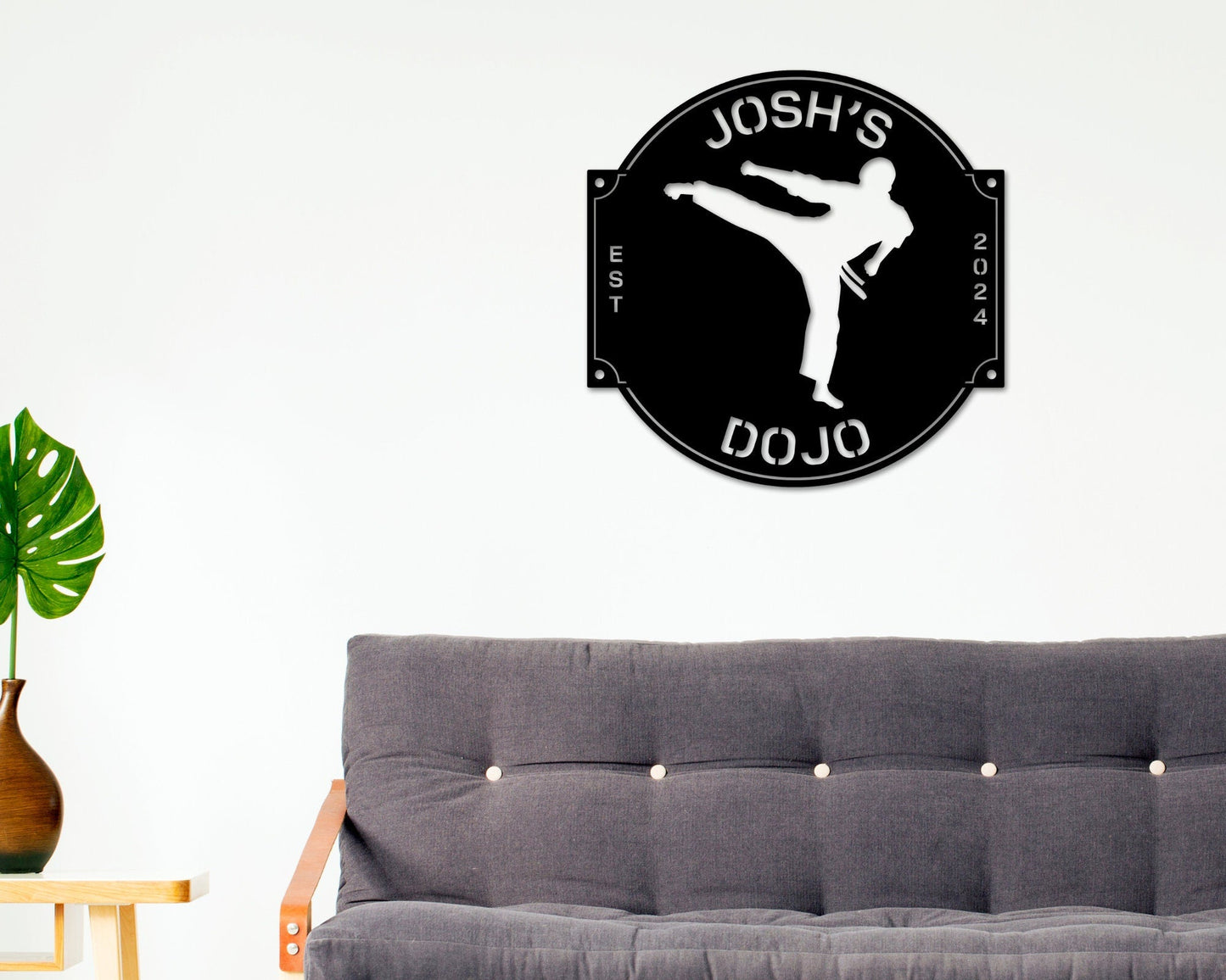Karate Dojo Sign, Martial Arts Sign, Karate Metal Sign, MMA Gym Sign, Brazilian Jiu-Jitsu, Judo, Karate Dojo Decor, Taekwondo Custom Sign