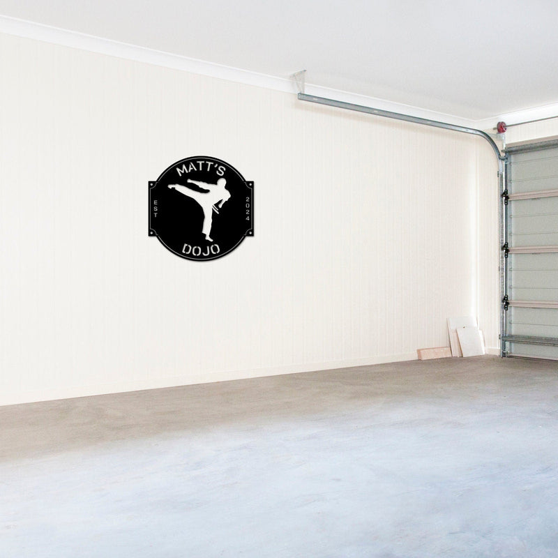 Karate Dojo Sign, Martial Arts Sign, Karate Metal Sign, MMA Gym Sign, Brazilian Jiu-Jitsu, Judo, Karate Dojo Decor, Taekwondo Custom Sign