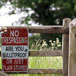 No Trespassing Sign - Vintage Metal Sign