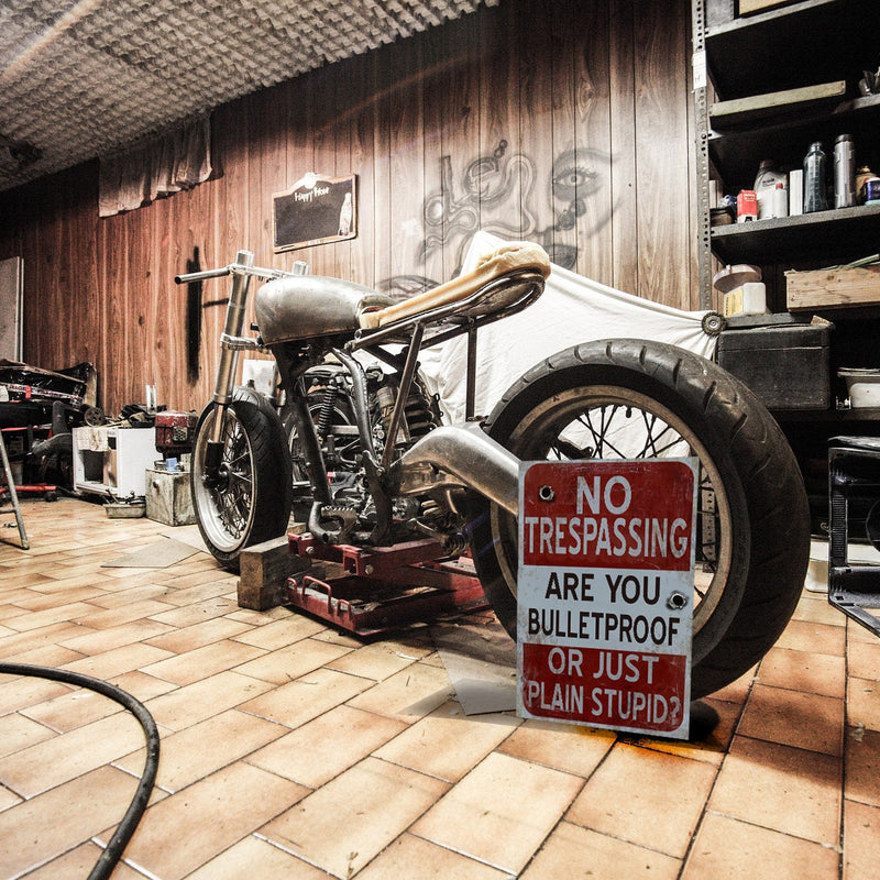 No Trespassing Sign - Vintage Metal Sign