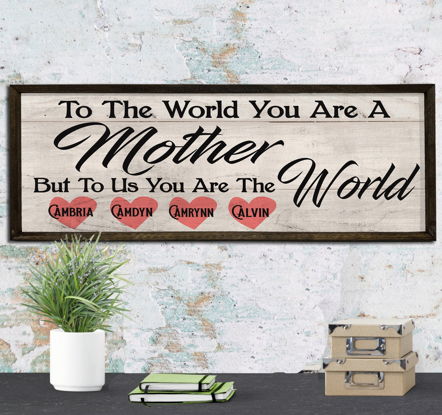 To the World you are a Mother - Wood Framed Sign