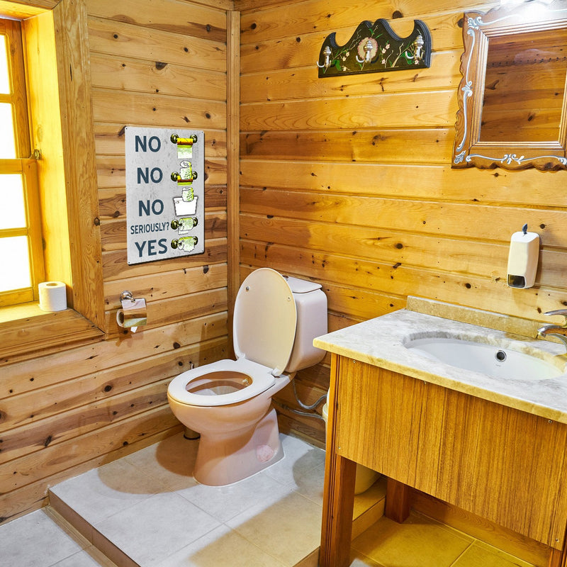 Funny Bathroom sign for Toilet Paper Etiquette