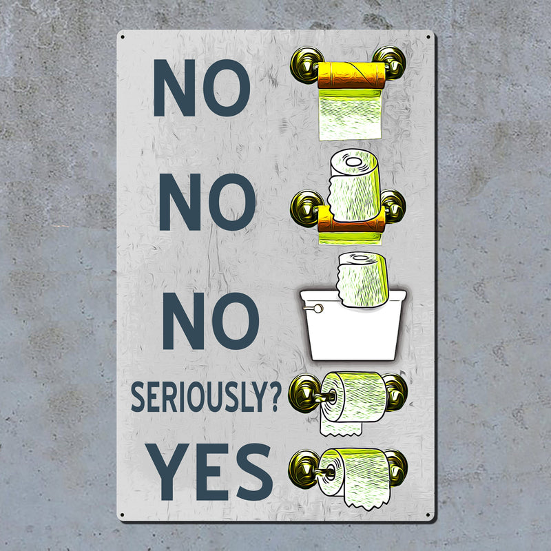 Funny Bathroom sign for Toilet Paper Etiquette