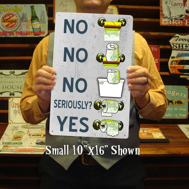 Funny Bathroom sign for Toilet Paper Etiquette
