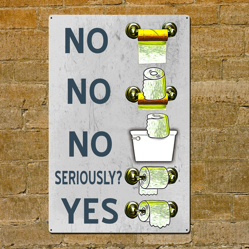 Funny Bathroom sign for Toilet Paper Etiquette