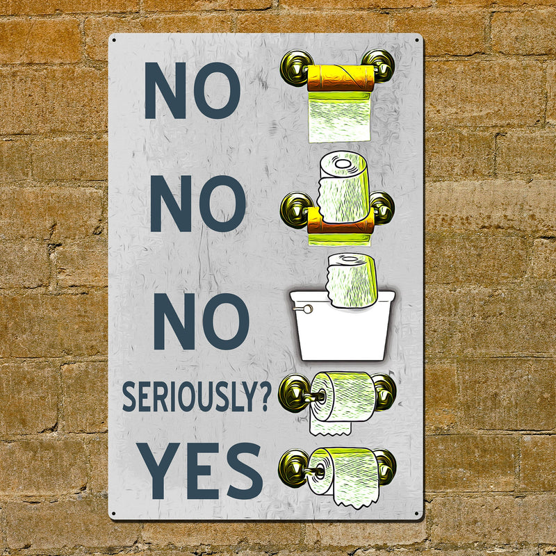 Funny Bathroom sign for Toilet Paper Etiquette