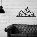 Geometric Mountain Wall Art Metal, Geometric Mountains Wall Decor, Mountain Range, Forest Wall Art, Living Room Wall art, Modern Art, Simple