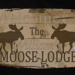 Custom, Personalized Moose Lodge Sign, Rustic Barn Wood, Vintage Barnwood Sign Customized for you.