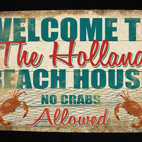 Custom Personalized Beach House Sign, Rustic Barn Wood