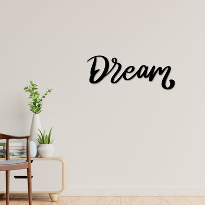 Dream Word Wall art, Word Wall art, Metal Words, Words Decor, Dream, Dream Decor