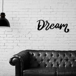 Dream Word Wall art, Word Wall art, Metal Words, Words Decor, Dream, Dream Decor