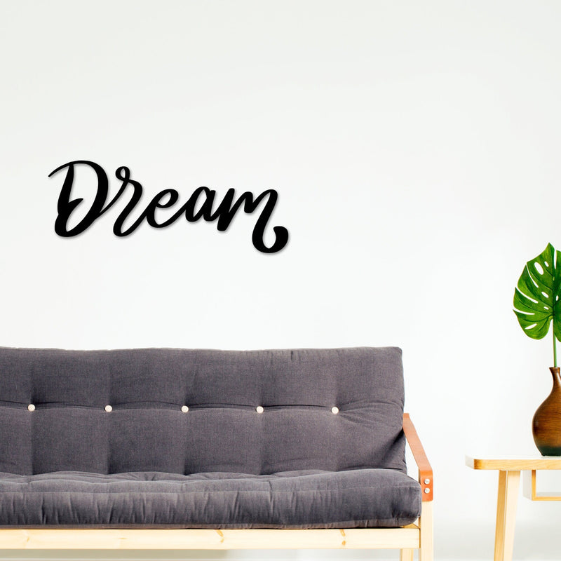 Dream Word Wall art, Word Wall art, Metal Words, Words Decor, Dream, Dream Decor