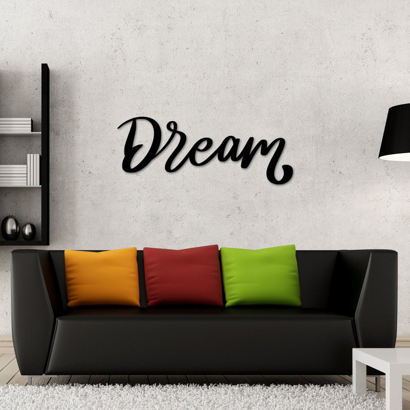 Dream Word Wall art, Word Wall art, Metal Words, Words Decor, Dream, Dream Decor