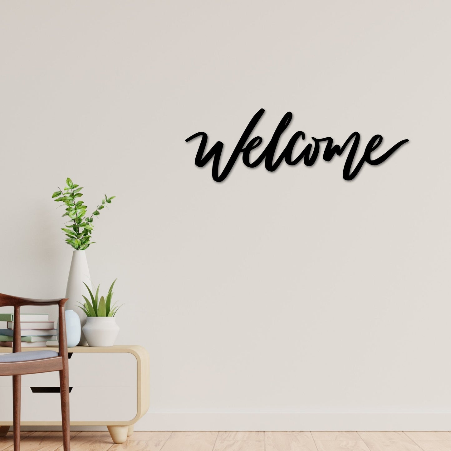Welcome Wall Art, Welcome word Sign, Welcome Decor, Metal Word art, Metal Wall Art, Metal Welcome sign, Words Script Decor