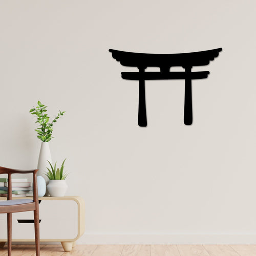 Torii Gate Wall art, Torii Gate Decor, Japanese Metal Wall Decor, Livingroom Decor, Metal Wall Art, Landscape Decor, Asian Zen Decor
