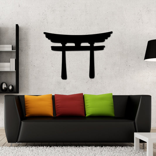 Torii Gate Wall art, Torii Gate Decor, Japanese Metal Wall Decor, Livingroom Decor, Metal Wall Art, Landscape Decor, Asian Zen Decor
