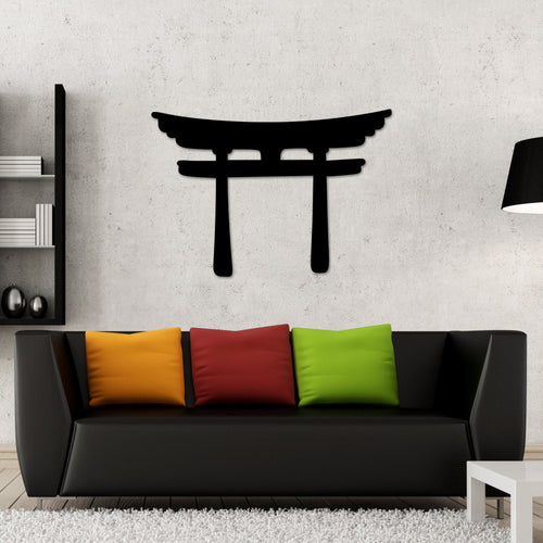 Torii Gate Wall art, Torii Gate Decor, Japanese Metal Wall Decor, Livingroom Decor, Metal Wall Art, Landscape Decor, Asian Zen Decor