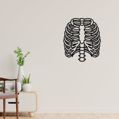 Skeleton Metal Wall Art, Bones Wall Art, Skull Wall Decor, Skeleton Line Art, Wall Decor, Minimalist Housewarming Gift, Above Bed Decor