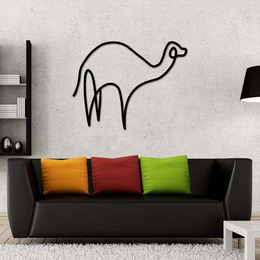 Camel Metal Wall Art, Camel Line Art, Camel Line Metal Art, Modern Metal Art, Metal Wall Art, Farmhouse Decor, One Line Art